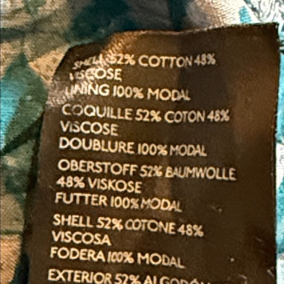 Anthropologie Calanthe Mini Shirt Dress Blue SZ Large - Picture 11 of 12